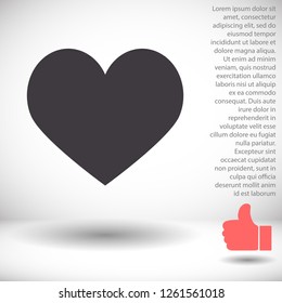 Heart icon  vector 10 eps design