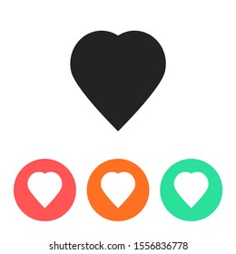 Heart icon vector 10 eps design. lorem ipsum Flat Design JPG