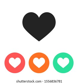 Heart icon vector 10 eps design. lorem ipsum Flat Design JPG
