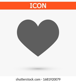 Heart icon vector 10 eps design. lorem ipsum Flat Design JPG