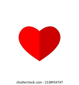 Heart icon vector 10 eps design. Like and Heart icon. Upvote likes button. Social nets red heart web buttons isolated on white background. Vector illustration. 