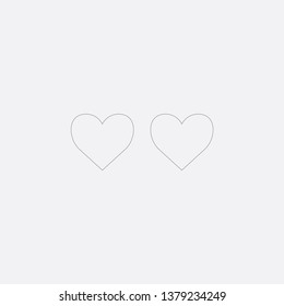 heart icon vector