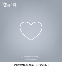 heart icon vector.