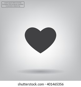 heart icon vector.