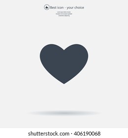 heart icon vector.