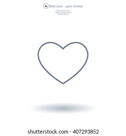 heart icon vector.