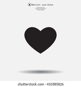 heart icon vector.