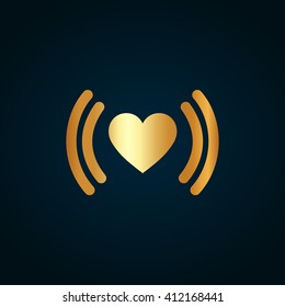 heart icon vector