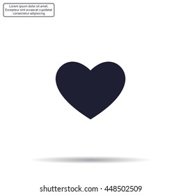 heart icon vector.