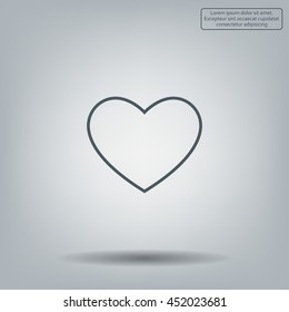 heart icon vector.