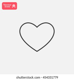heart icon vector.