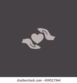  Heart icon vector .