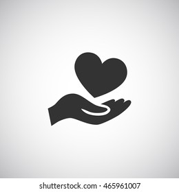  Heart icon vector .