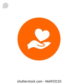  Heart icon vector .