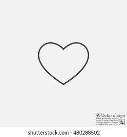 heart icon vector.