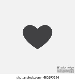 heart icon vector.
