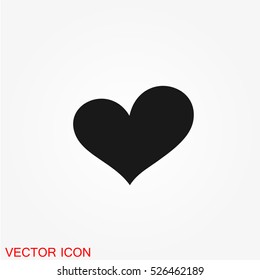 Heart icon vector