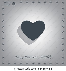 heart icon vector.