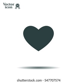 heart icon vector.