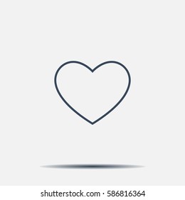 heart icon vector.