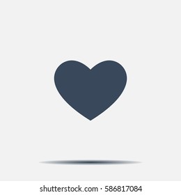 heart icon vector.