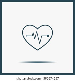 heart icon vector.