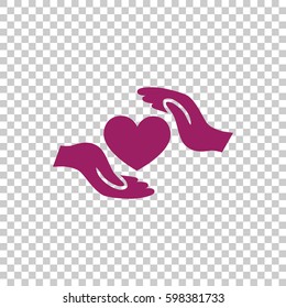  Heart icon vector .
