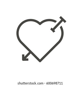 heart icon vector