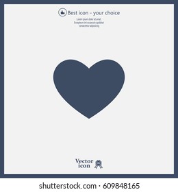 heart icon vector.