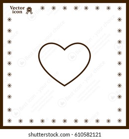 heart icon vector.