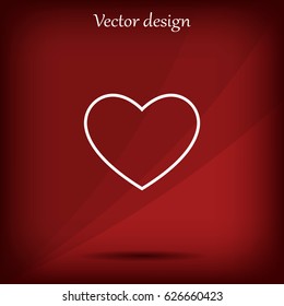 heart  icon vector.