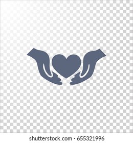  Heart icon vector .