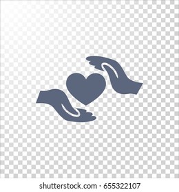  Heart icon vector .