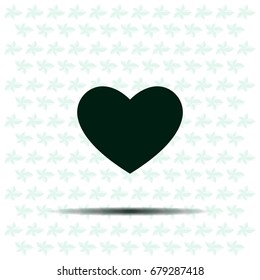 heart icon vector.
