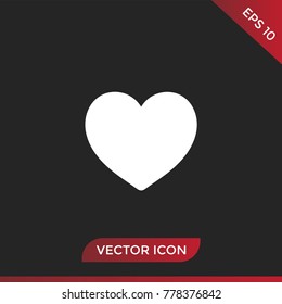 Heart icon vector