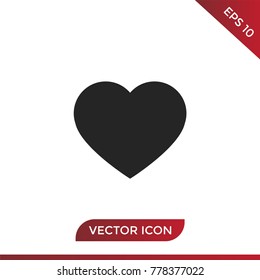 Heart icon vector