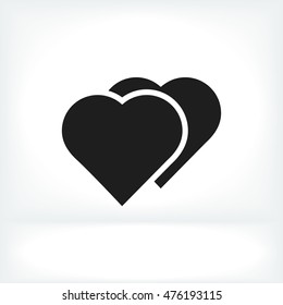 heart icon, vector best flat icon, EPS