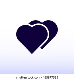heart icon, vector best flat icon, EPS