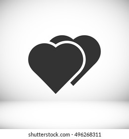 heart icon, vector best flat icon, EPS