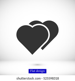 heart icon, vector best flat icon, EPS