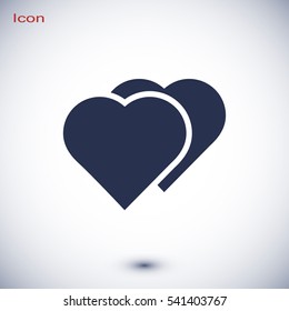 heart icon, vector best flat icon, EPS