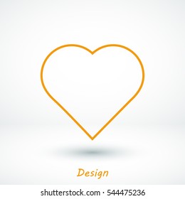 heart icon, vector best flat icon, EPS