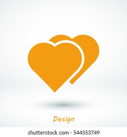 heart icon, vector best flat icon, EPS