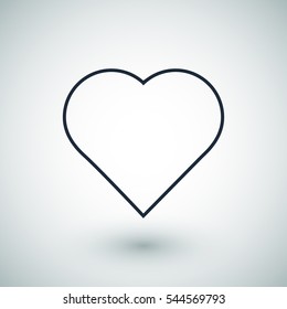 heart icon, vector best flat icon, EPS