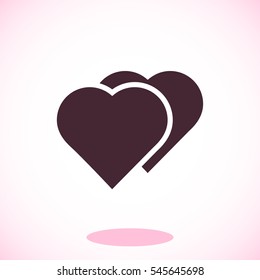 heart icon, vector best flat icon, EPS