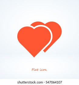 heart icon, vector best flat icon, EPS