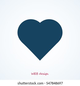 heart icon, vector best flat icon, EPS