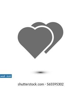 heart icon, vector best flat icon, EPS