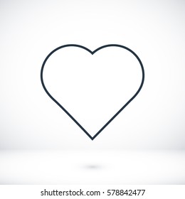 heart icon, vector best flat icon, EPS