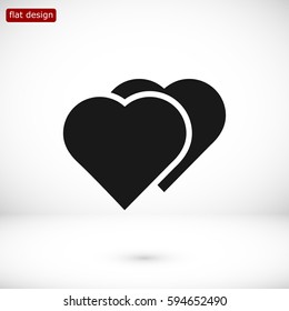 heart icon, vector best flat icon, EPS
